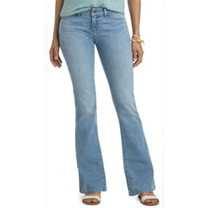 Vineyard Vines Womens Fog Wash Flared Denim Jeans Size 0 Cloud $108